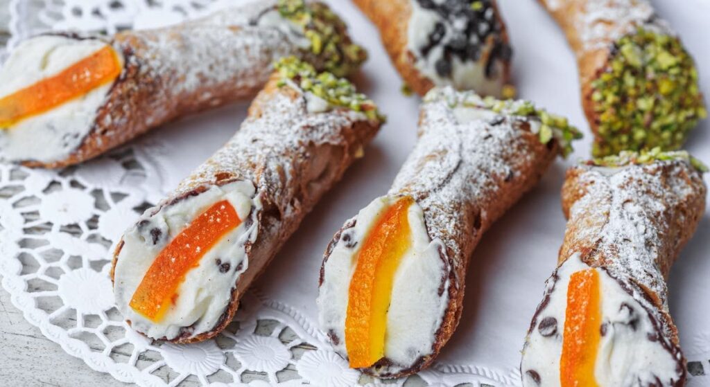 Traditional Sicilian cannoli