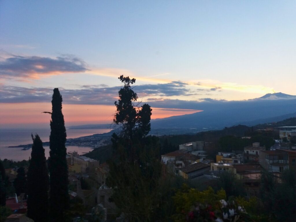 View from Taormina over the surroundings