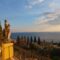 View from the tarrace of the historic garden of Taormina