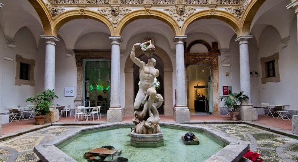 Courtyard of the Archaeological Museum of Palermo